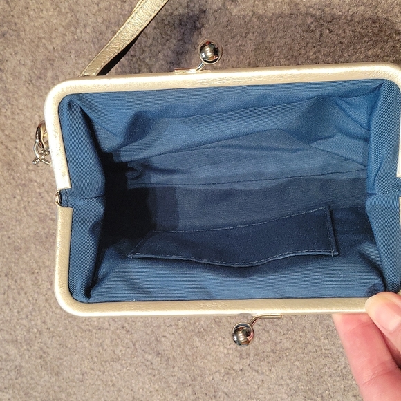 Coach Blue Sateen Wristlet - Picture 3 of 6